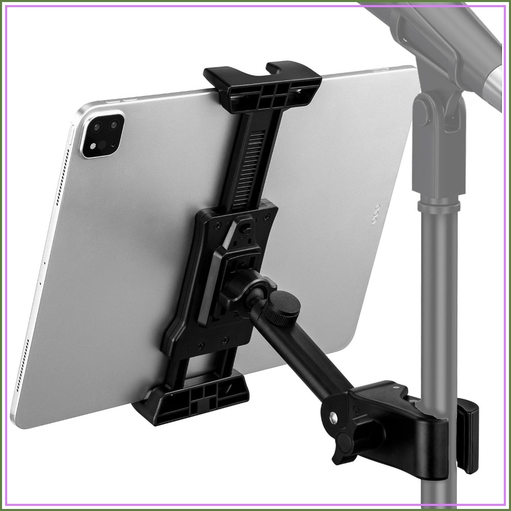 Tablet Stand Adjustable - Adjustable Tablet Holder for Mic Stand,
