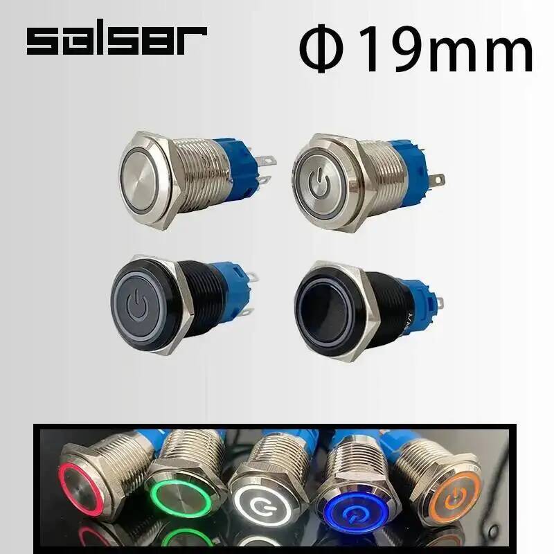 Tablet Accessories Aesthetic - 19mm Waterproof LED Light Anodize Black