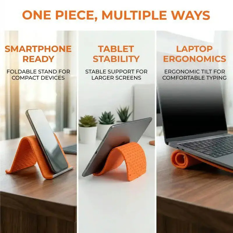 Silicone Foldable Phone Stand  - Tablet Holder Accessories avaliação e preço