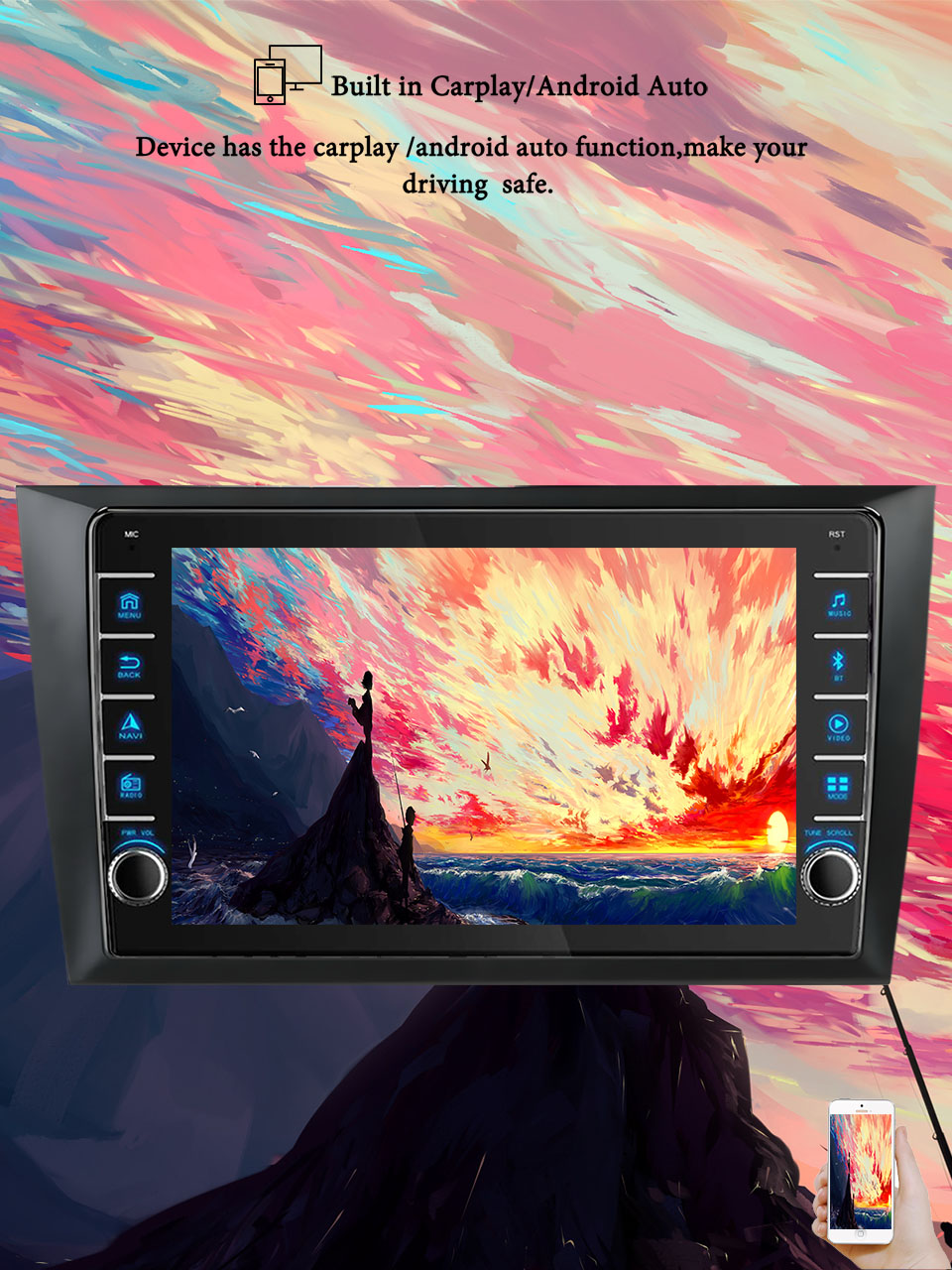 8G+128G Android 14 For Volkswa - Tablet Danish Mobile & Accessories Faisalabad avaliação e preço