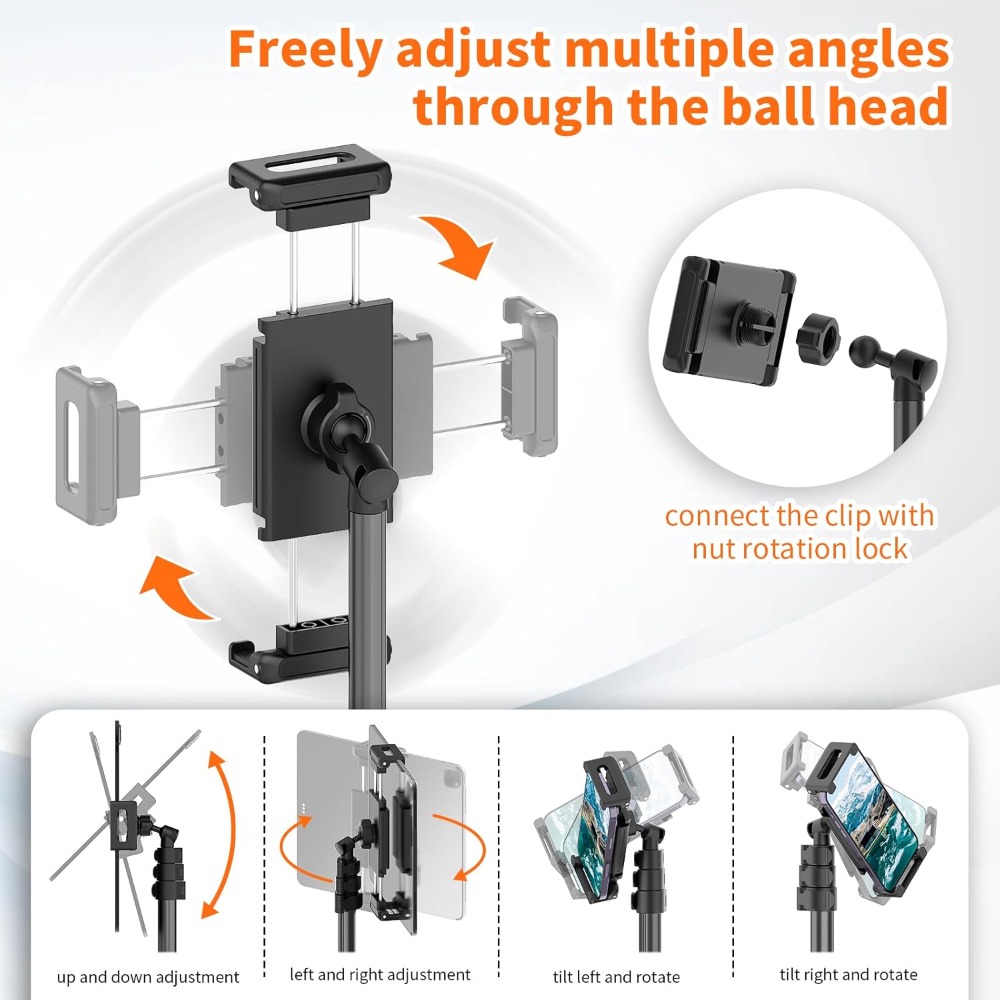 72in Tablet Floor Stand Tripod - Tablet Stand Adjustable avaliação e preço