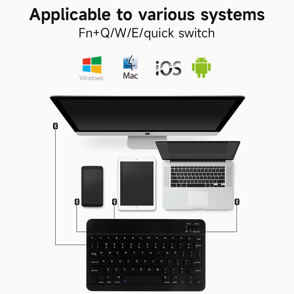 Bluetooth Keyboard for IOS And - Tablet Accessories For Samsung avaliação e preço