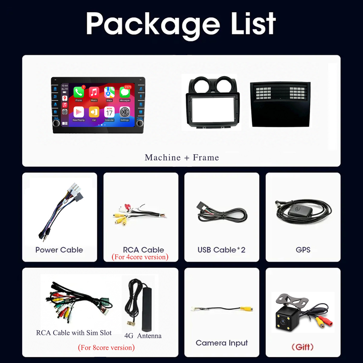 8G+128G Android 14 Car Autorad - Tablet Danish Mobile & Accessories Faisalabad avaliação e preço
