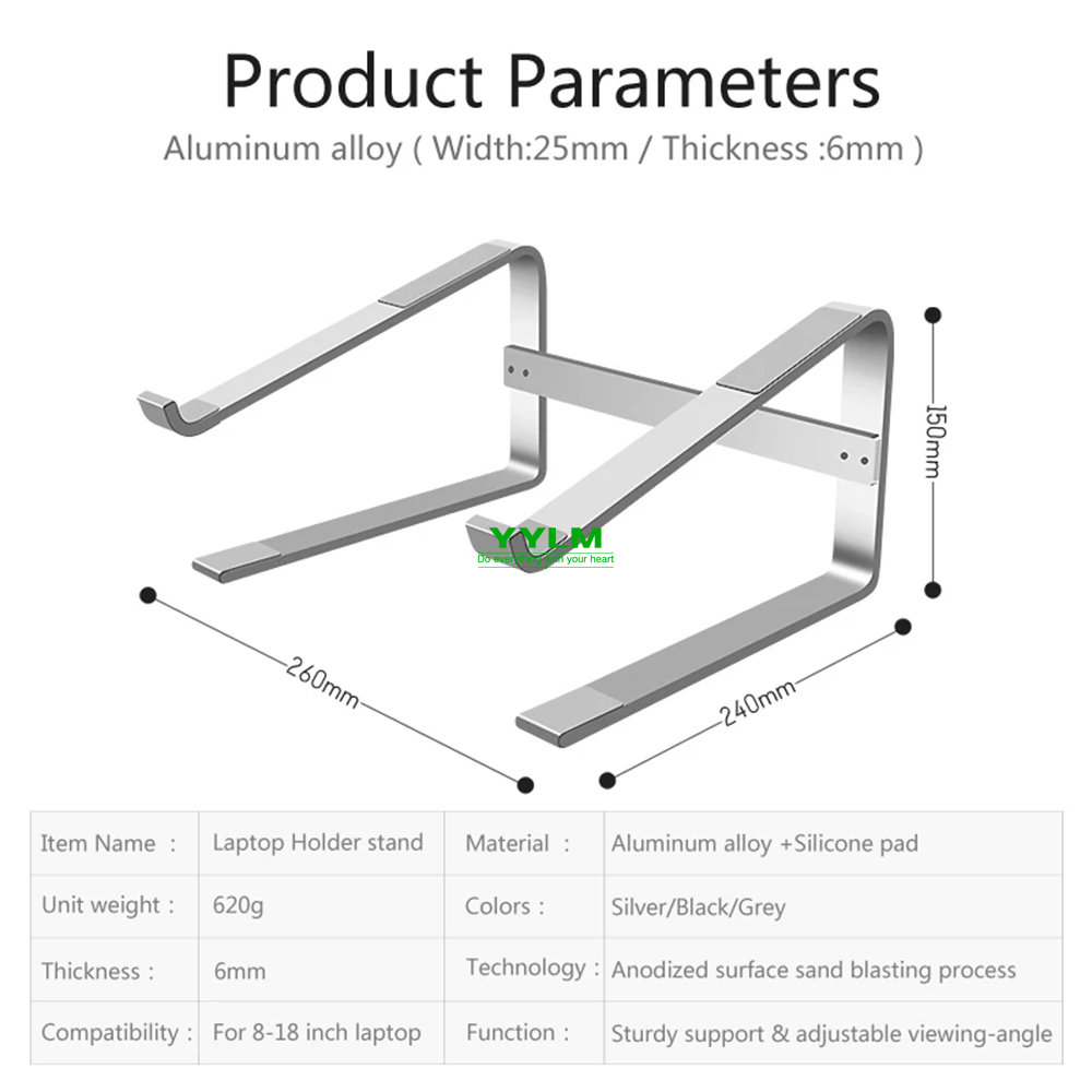 Aluminum Laptop Stand Notebook - Tablet Ipad Accessories avaliação e preço