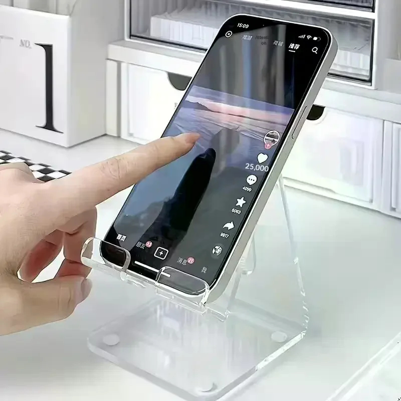 Transparent Acrylic Phone Stan - Tablet Holder Accessories avaliação e preço