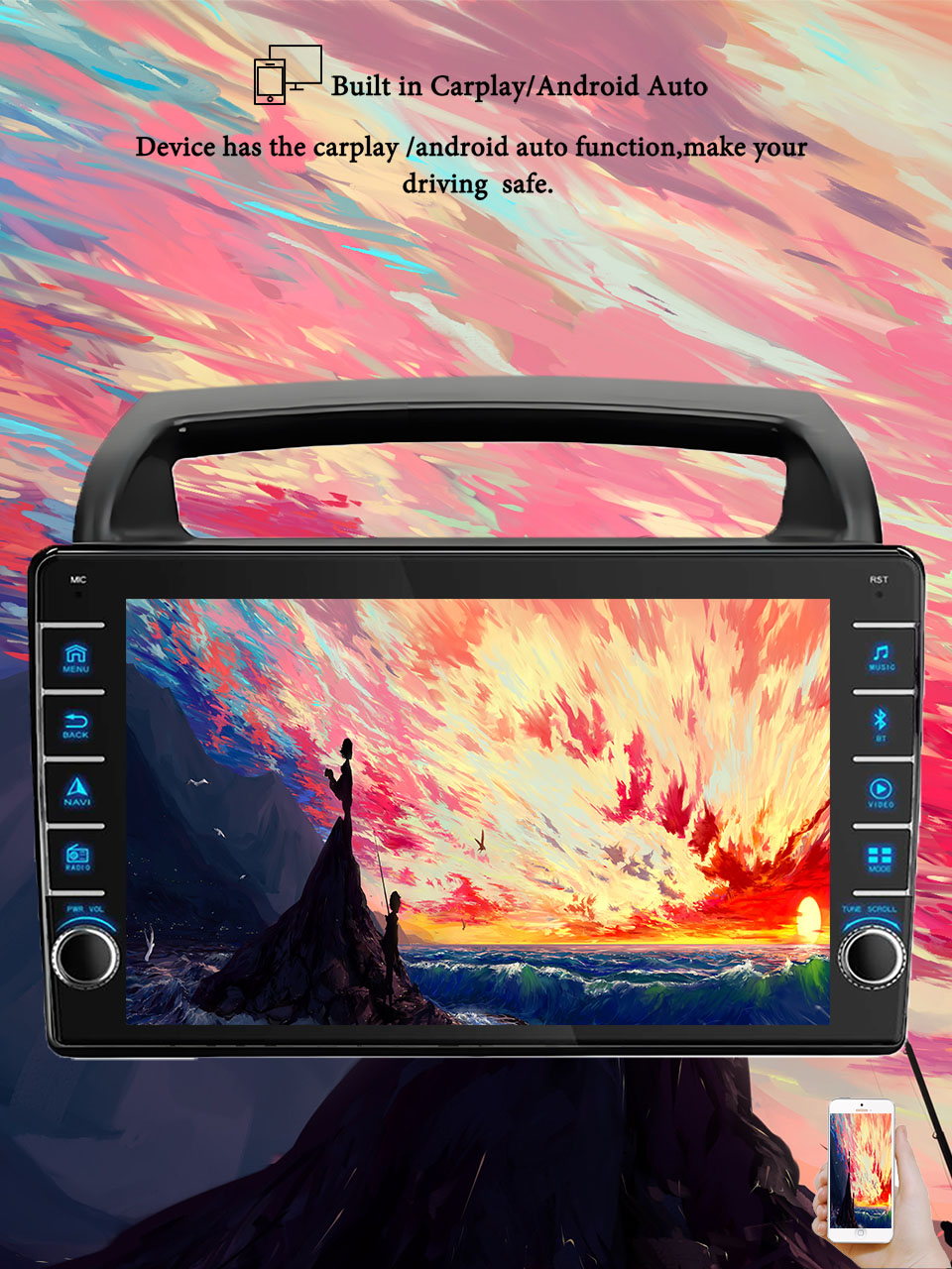 8G+128G Android 14 For Kia Car - Tablet Danish Mobile & Accessories Faisalabad avaliação e preço