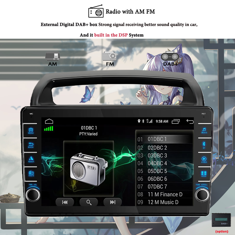 8G+128G Android 14 For Kia Car - Tablet Danish Mobile & Accessories Faisalabad avaliação e preço