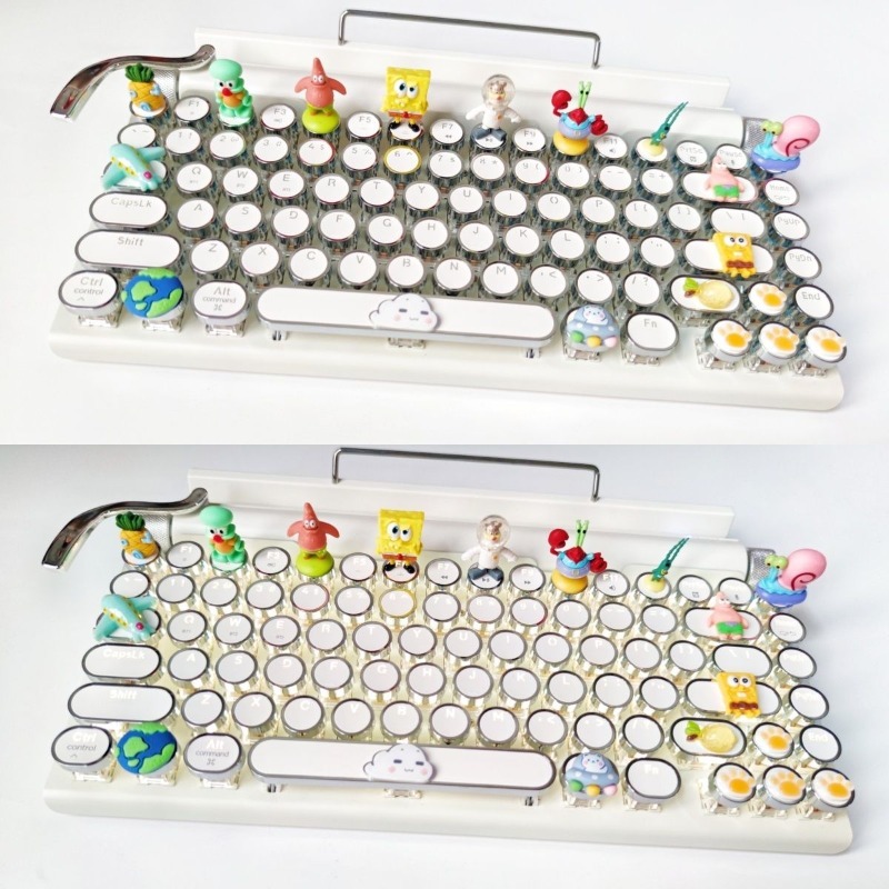 Retro SpongeBo Mechanical Keyb - Tablet Ipad Accessories avaliação e preço