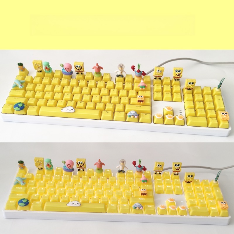 Retro SpongeBo Mechanical Keyb - Tablet Ipad Accessories avaliação e preço