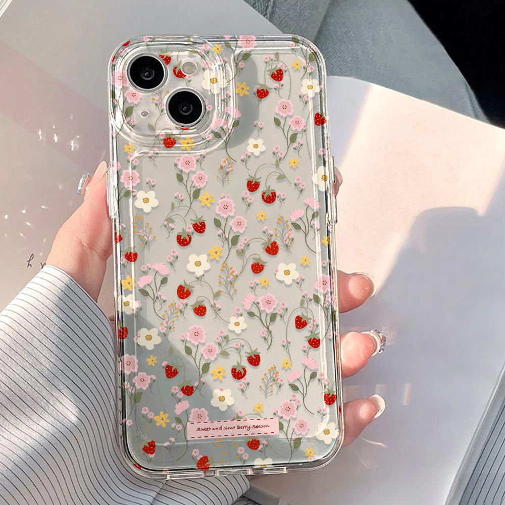 Aesthetic Floral Case For iPho - Tablet Accessories Aesthetic avaliação e preço