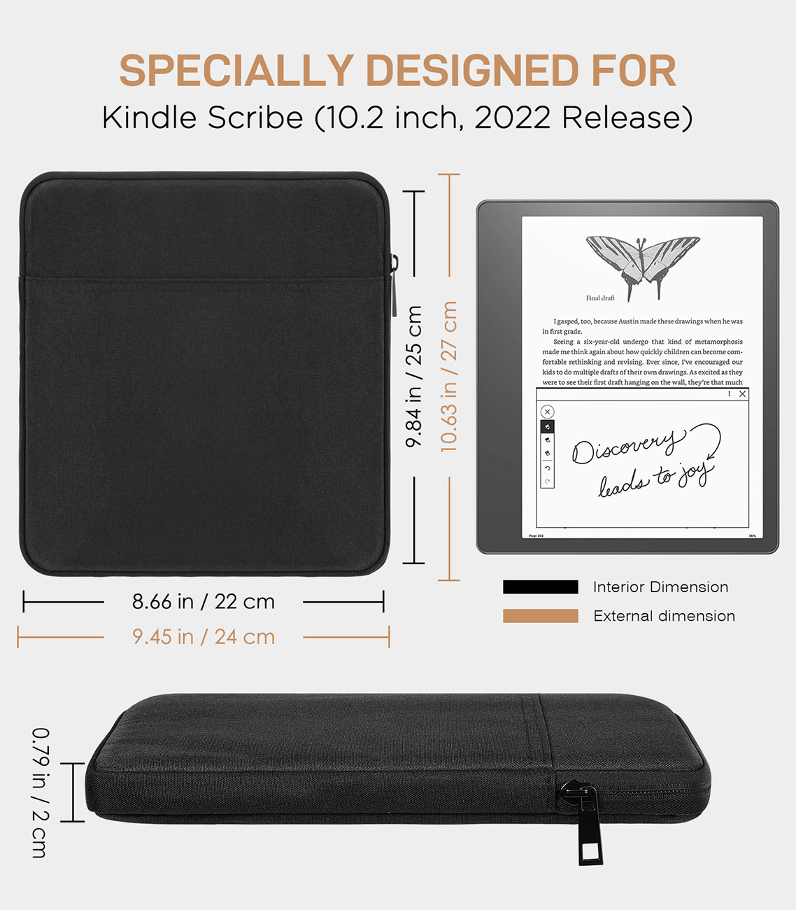 MoKo Tablet Sleeve for Kindle  - Kindle Tablet Accessories avaliação e preço