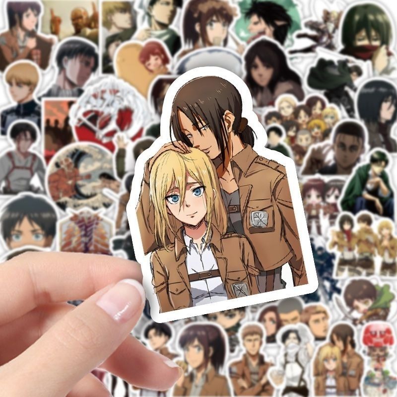 60Pcs Attack on Titan Anime St - Tablet Accessories Aesthetic avaliação e preço