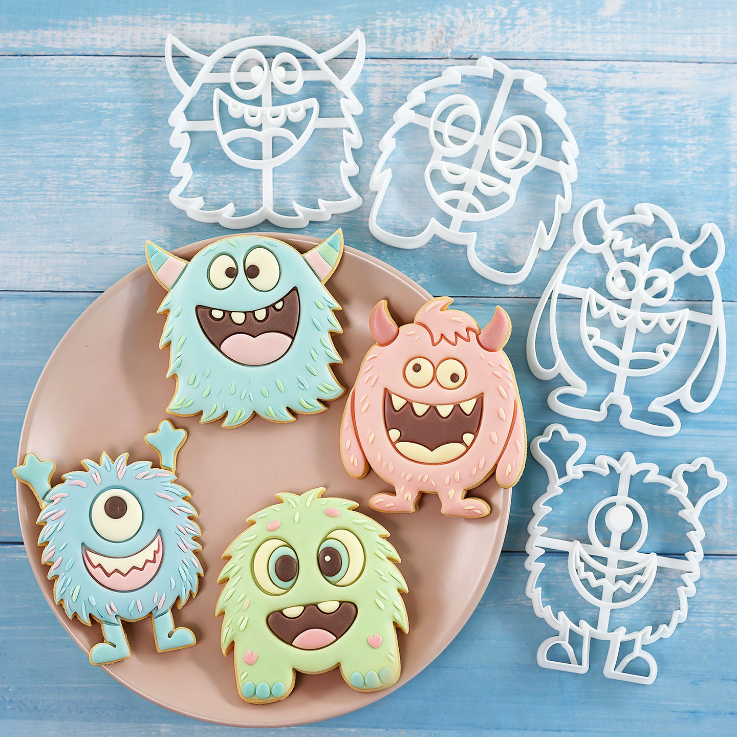 1 Pc/4 Pcs Large Monster Cooki - Tablet Accessories Aesthetic avaliação e preço