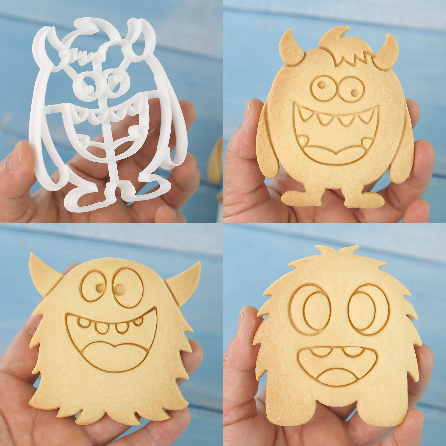 1 Pc/4 Pcs Large Monster Cooki - Tablet Accessories Aesthetic avaliação e preço