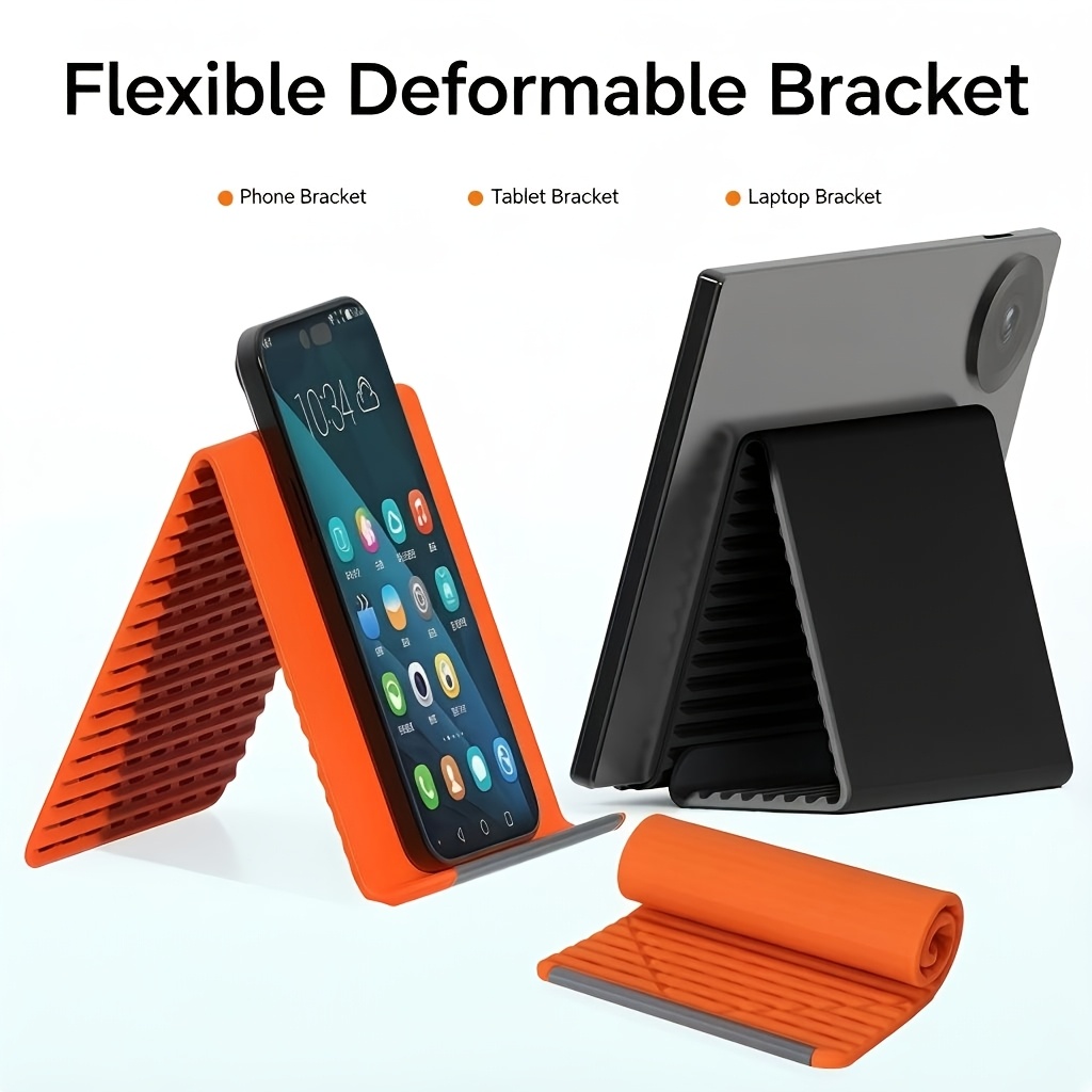 Portable Foldable Silicone Pho - Tablet Stand Adjustable avaliação e preço
