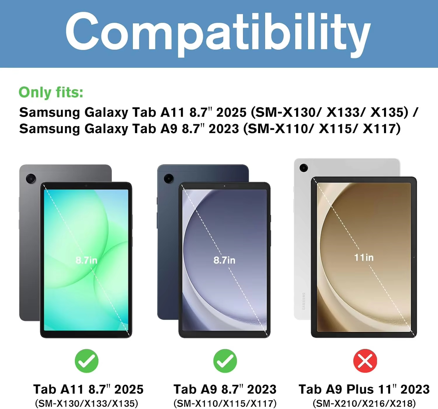 8.7-inch tempered glass film f - Tablet Accessories For Samsung avaliação e preço