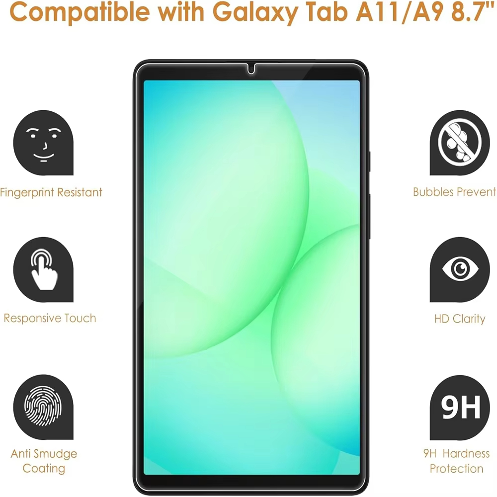8.7-inch tempered glass film f - Tablet Accessories For Samsung avaliação e preço