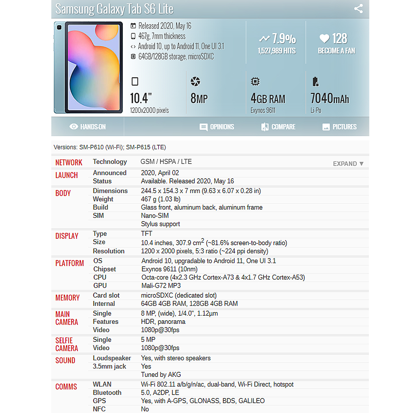 For Samsung Galaxy Tab S6 Lite - Tablet Accessories For Samsung avaliação e preço