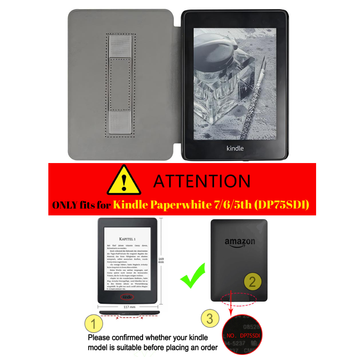 For Kindle Paperwhite 7th 6th  - Kindle Tablet Accessories avaliação e preço